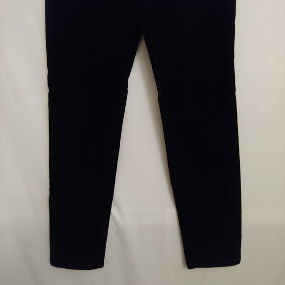 Blumarine Black Velvet Control High Waist Straight skinny Pants 38T - Picture 4 of 15